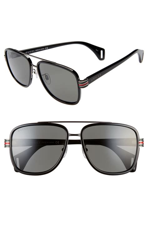 gucci grey aviator men's sunglasses